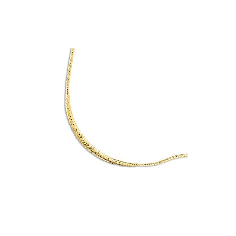 collier en or pour femme 42 cm ras-de-cou, maille anglaise - Collier Femme collier en or pour femme 42 cm ras-de-cou, maille anglaise - Collier Femme