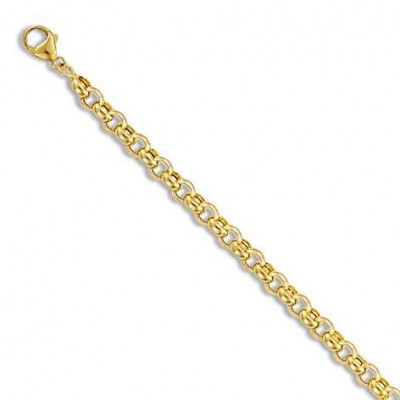 Bracelet Jaseron en or 18 carats 4 mm pour femme - New-Orléans - Lyn&Or Bijoux