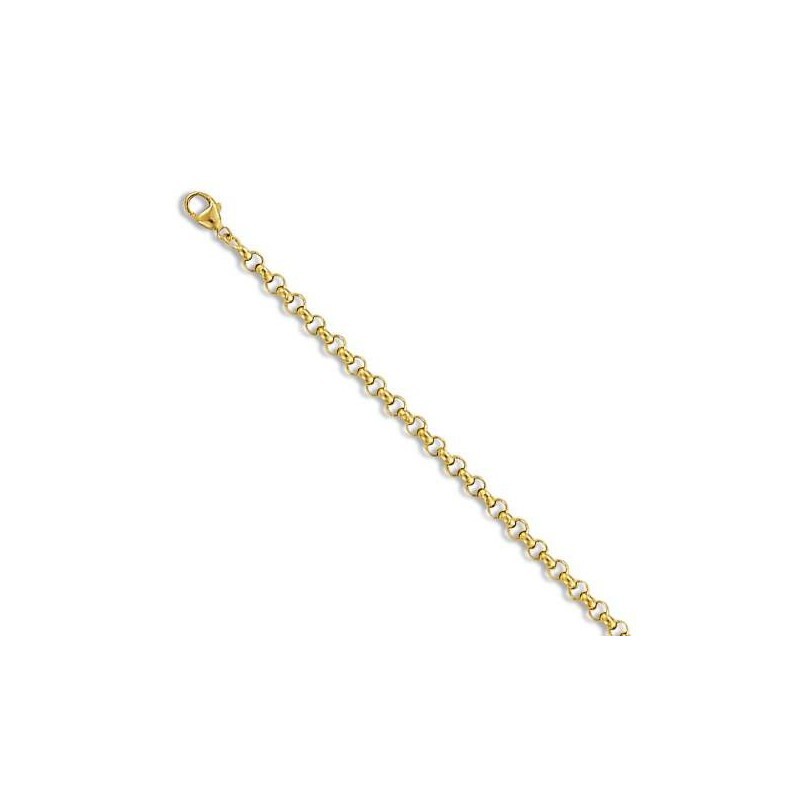 Gourmette or jaune 18 carats 6 mm pour femme, Nouvelle Orléans Gourmette or jaune 18 carats 6 mm pour femme, Nouvelle Orléans