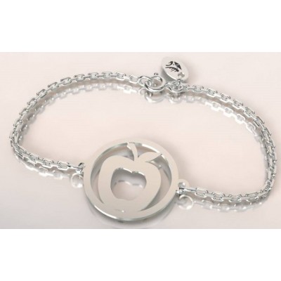 Bracelet de créateur en argent pour femme - Pomme - Lyn&Or Bijoux