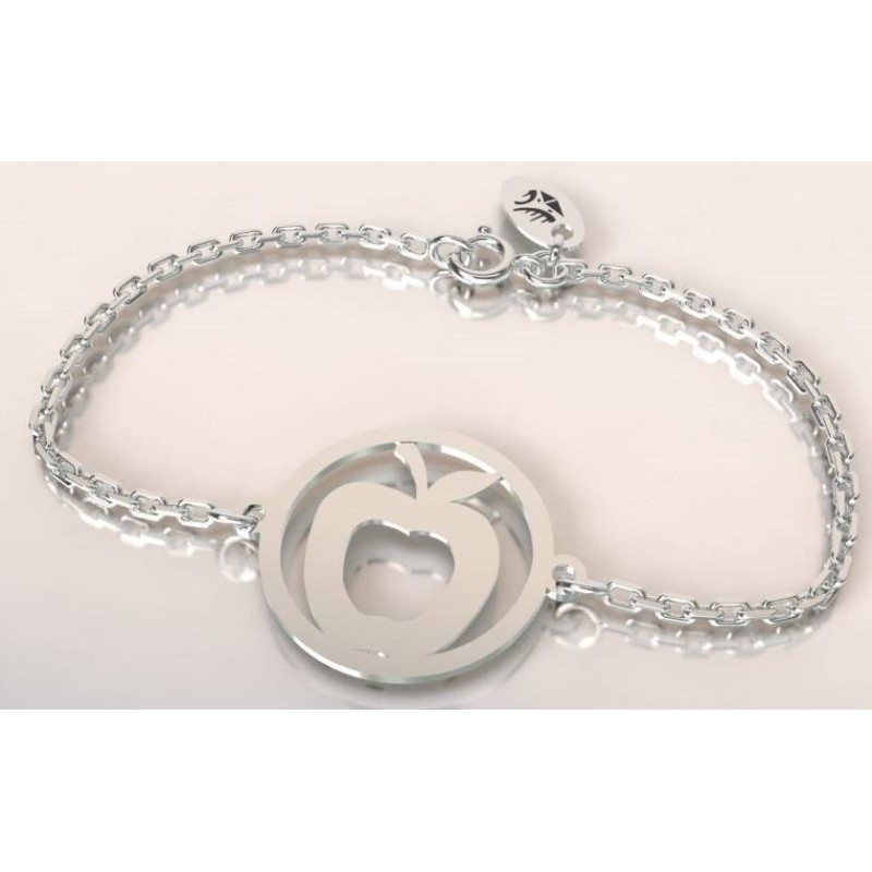 Bracelet de créateur en argent pour femme - Pomme - Lyn&Or Bijoux