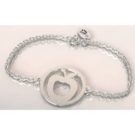 Bracelet de créateur en argent pour femme - Pomme - Lyn&Or Bijoux Bracelet de créateur en argent pour femme - Pomme - Lyn&Or Bijoux