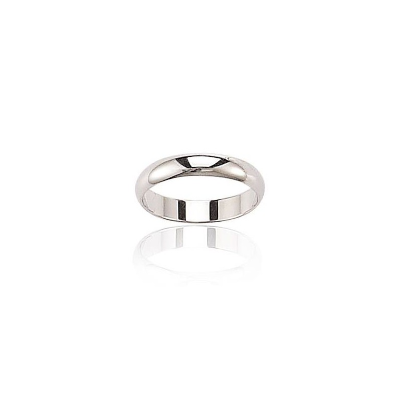 Alliance pour homme en or blanc 18 carats, Pour la Vie Alliance pour homme en or blanc 18 carats, Pour la Vie