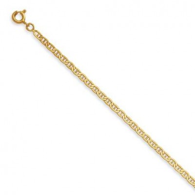 Chaîne femme en or 18 carats, Maille Marine 2 mm - Lyn&Or Bijoux