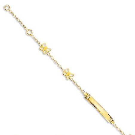 Bracelet gourmette bébé fille en or 18 carats - Lyn&Or Bijoux