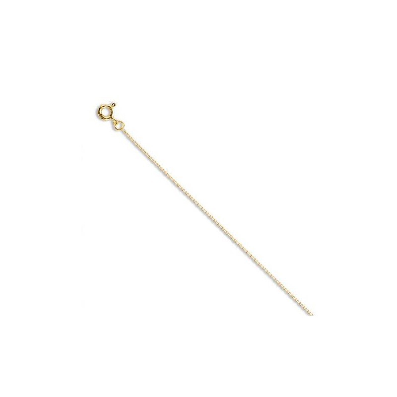 Chaîne en or enfant et femme - fine Maille forçat limée 0,9 mm - Lyn&Or Bijoux