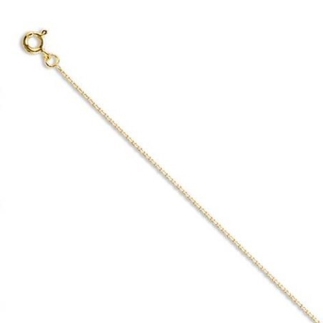 Chaîne en or enfant et femme - fine Maille forçat limée 0,9 mm - Lyn&Or Bijoux