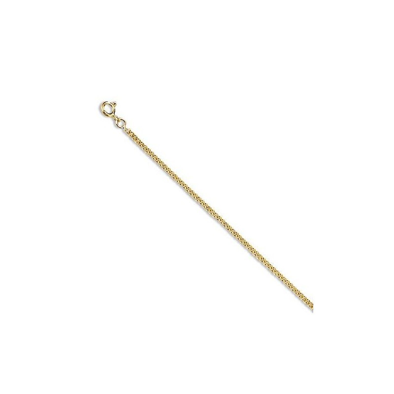 Chaîne en or 18 carats pour femme - Maille Gourmette 2 mm - Lyn&Or Bijoux
