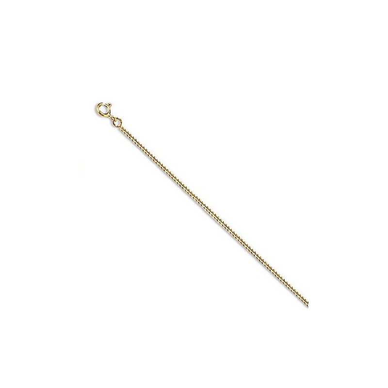 Chaîne or jaune 18 carats 1,4 mm pour homme, Maille Gourmette Chaîne or jaune 18 carats 1,4 mm pour homme, Maille Gourmette