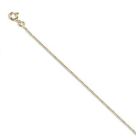 Chaîne en or 18 carats - Maille Gourmette 0,8 mm - Lyn&Or Bijoux