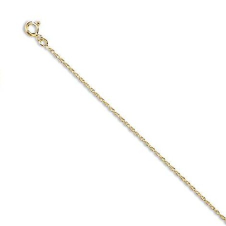 Chaîne en or 18 carats pour femme - Maille Corde 1 mm - Lyn&Or Bijoux