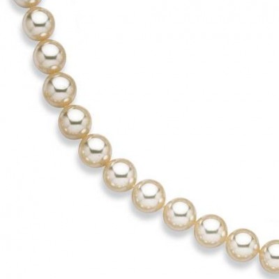 Collier de perles blanches de Majorque 12 mm pour femme - Rachelle