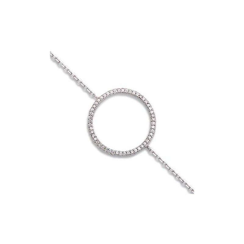 Gourmette fantaisie en argent 925 pour femme, Rive Gauche Gourmette fantaisie en argent 925 pour femme, Rive Gauche