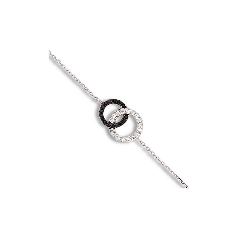 Gourmette fantaisie en argent 925 millièmes pour femme, Union Gourmette fantaisie en argent 925 millièmes pour femme, Union