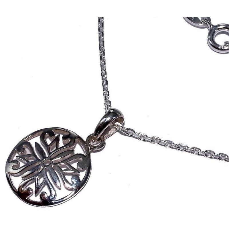 Collier en argent 925 millièmes/1000 pour femme, Blason Collier en argent 925 millièmes/1000 pour femme, Blason