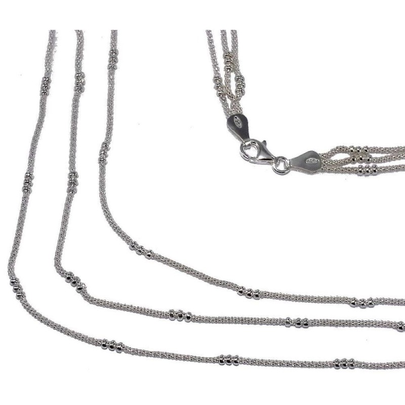 Collier de perles en argent 925 millièmes pour femme, Salsa Collier de perles en argent 925 millièmes pour femme, Salsa