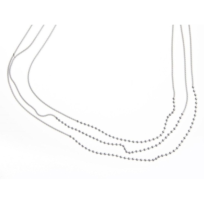 Collier de perles en argent 925 millièmes pour femme, Samba Collier de perles en argent 925 millièmes pour femme, Samba