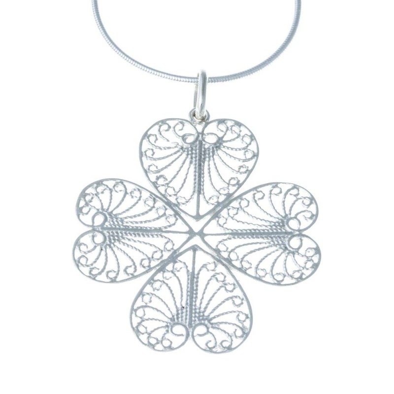 Collier en argent 925 millièmes/1000 pour femme, Trèfle Collier en argent 925 millièmes/1000 pour femme, Trèfle