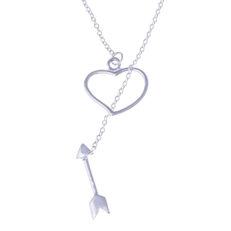 Collier coeur en argent 925 millièmes/1000 pour femme, Cali Collier coeur en argent 925 millièmes/1000 pour femme, Cali
