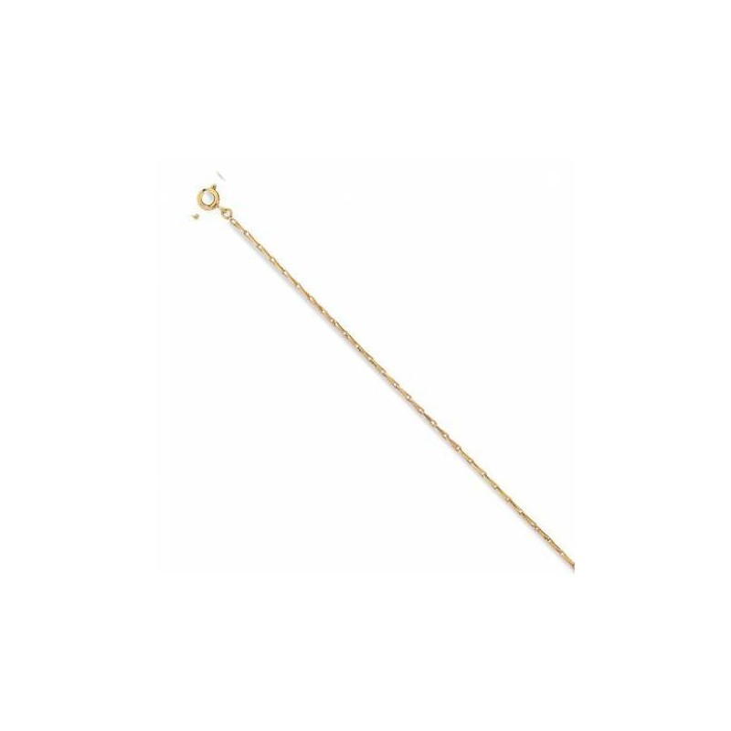 Chaîne pour femme en plaqué or, Maille épi 1,5 mm - Lyn&Or Bijoux