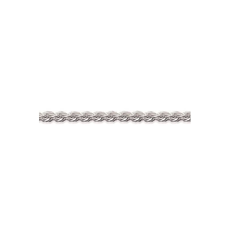 Bracelet femme en argent, Maille corde 3 mm - Lyn&Or Bijoux