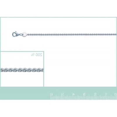 Chaîne pour collier Mailles corde en argent 925 millièmes 1,5 mm - Lyn&Or Bijoux