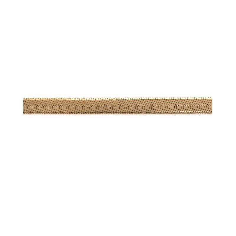 Chaîne Serpent plat plaqué or pour femme - 4 mm - Lyn&Or Bijoux