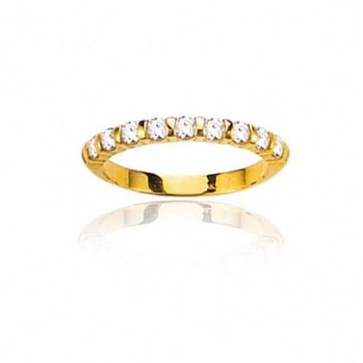 Alliance pour femme en diamants & or jaune - Louisianne - Lyn&Or Bijoux