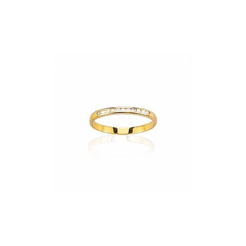 Alliance pour femme or 18 carats et vrais diamants, Paris Alliance pour femme or 18 carats et vrais diamants, Paris