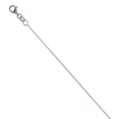 Chaîne gourmette diamantée en argent 1 mm - Lyn&Or Bijoux