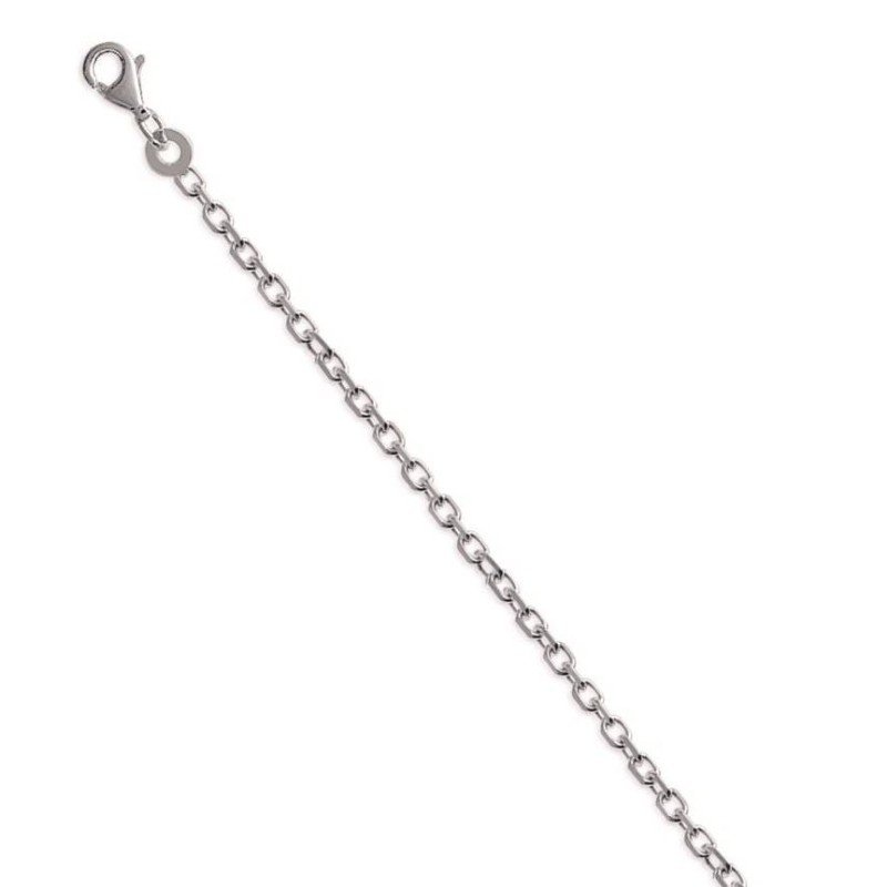 Chaîne pour collier forçat diamantée en argent 925 1,90 mm Chaîne pour collier forçat diamantée en argent 925 1,90 mm
