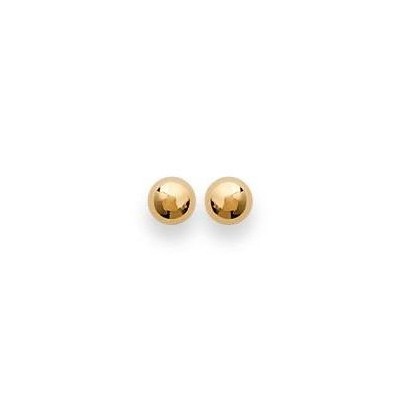 Boucles d'oreille Perle en plaqué or pour femme - 4 mm - Lyn&Or Bijoux