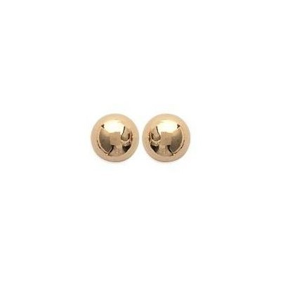 Boucles d'oreille Perle en plaqué or pour femme - 6 mm - Lyn&Or Bijoux