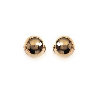 Boucles d'oreille Perle en plaqué or pour femme - 8 mm - Lyn&Or Bijoux