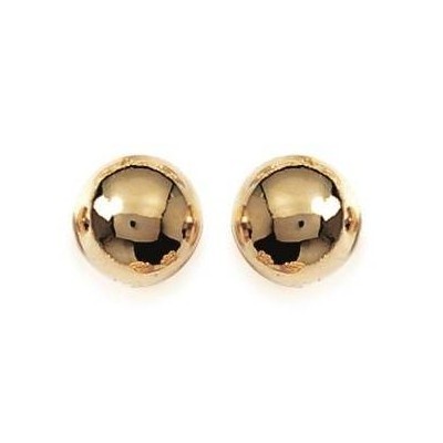 Boucles d'oreille Perle en plaqué or pour femme - 10 mm - Lyn&Or Bijoux