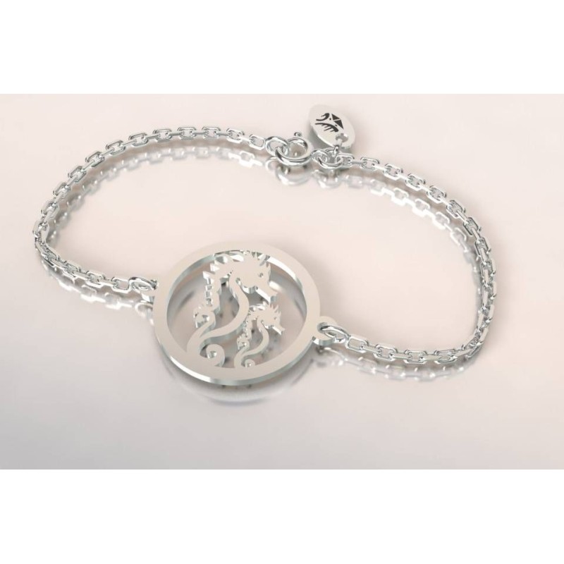 Bracelet hippocampe en argent pour femme, création CabaneTchanque Bracelet hippocampe en argent pour femme, création CabaneTchanque