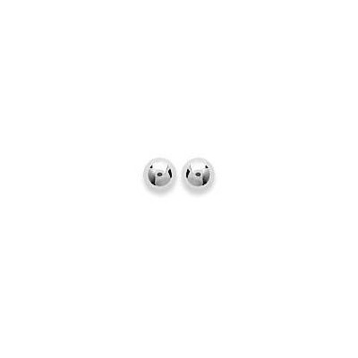 Boucles d'oreille puces femme & enfant, Perle en argent 3 mm - Lyn&Or Bijoux