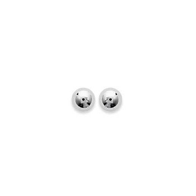 Boucles d'oreille femme & enfant, Perle en argent 4 mm - Lyn&Or Bijoux