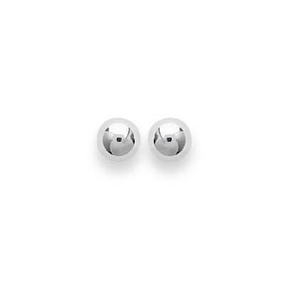 Boucles d'oreille femme & enfant, Perle en argent 5 mm - Lyn&Or Bijoux