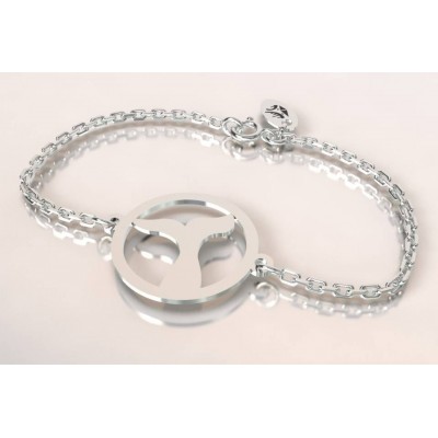 Bracelet femme en argent - Queue de Baleine - Lyn&Or Bijoux