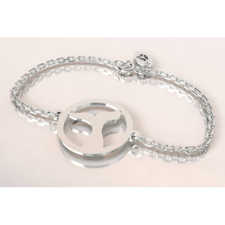 Bracelet femme en argent - Queue de Baleine - Lyn&Or Bijoux