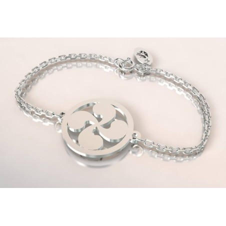 Bracelet de créateur en argent pour femme - Croix Basque - Lyn&Or Bijoux Bracelet de créateur en argent pour femme - Croix Basque - Lyn&Or Bijoux