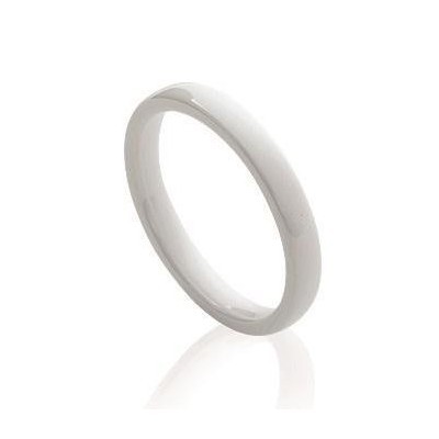 Bague anneau de céramique blanche pour femme - Sygma - Lyn&Or Bijoux