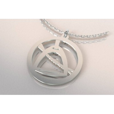 Collier Cheval, argent 925 pour femme - Etrier, cravache - Lyn&Or Bijoux