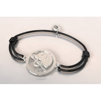 Bracelet équitation en argent pour femme - Bombe et cravache - Lyn&Or Bijoux