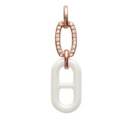 Pendentif pour femme en plaqué or rose, céramique, Marina - Lyn&Or Bijoux