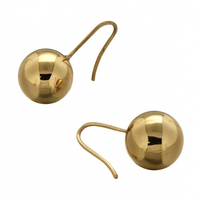 Boucles d'oreilles tendance pour femme LZ, Boules en plaqué or Boucles d'oreilles tendance pour femme LZ, Boules en plaqué or