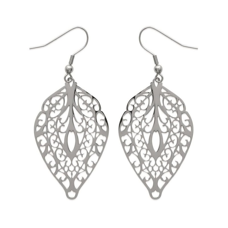 Boucles d'oreilles tendance pour femme en acier, Lagon Boucles d'oreilles tendance pour femme en acier, Lagon