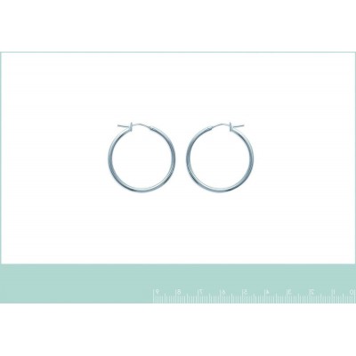 bijoux acier inoxydable - créoles 30 mm pour femme - Lyn&Or Bijoux