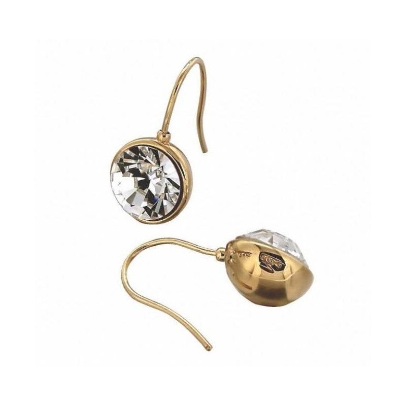 Boucles d'oreille Swarovski , finition dorée pour femme - Boules - Lyn&Or Bijoux